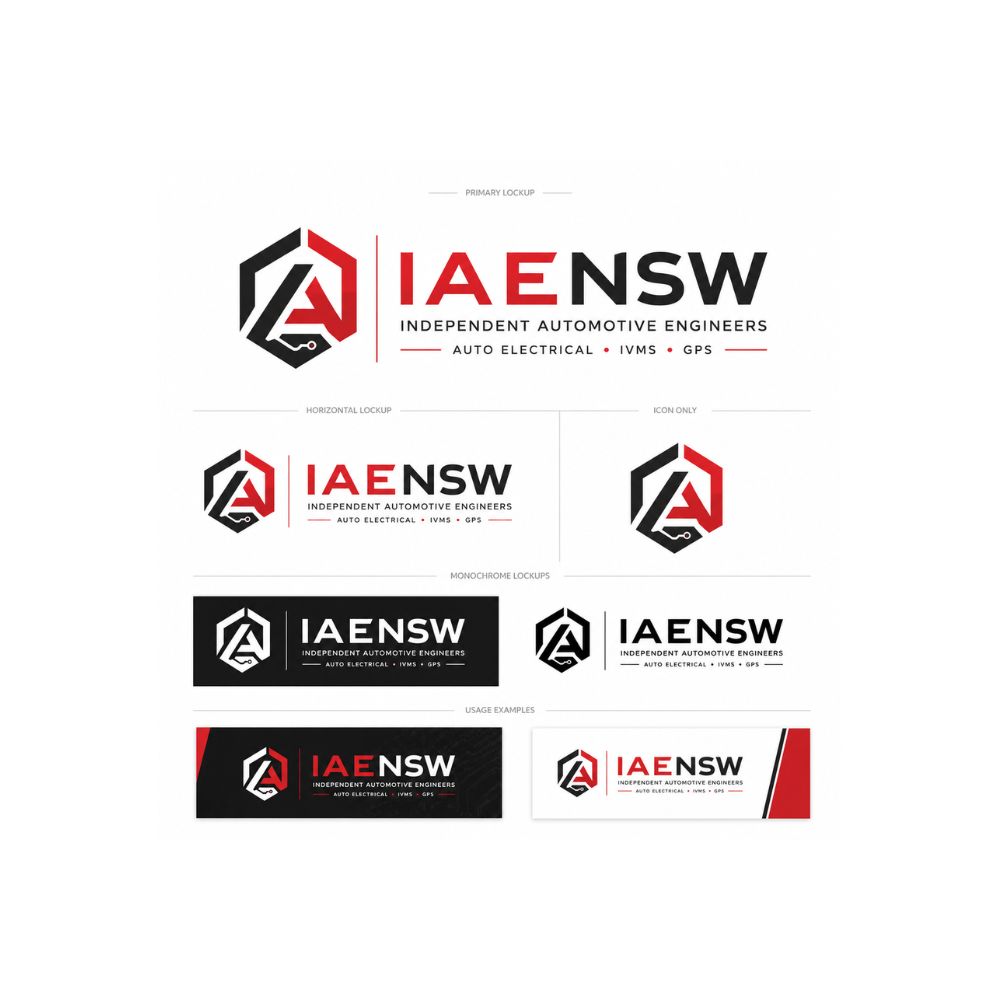 IAE NSW logo design — Industry Association | Rahul Simi