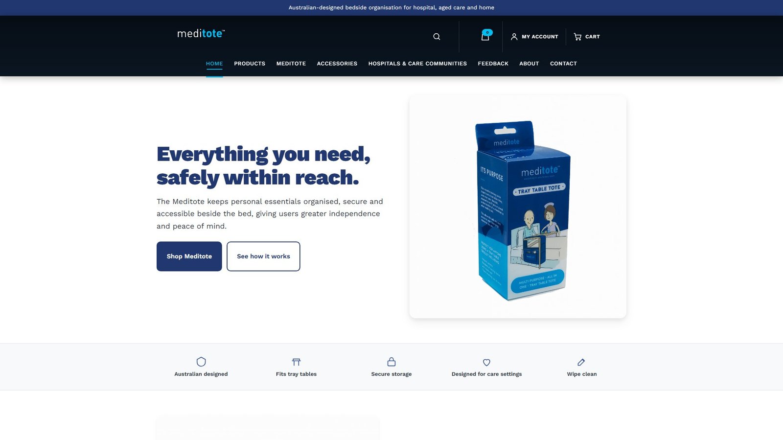 Meditote — Medical · E-Commerce website design by Rahul Simi