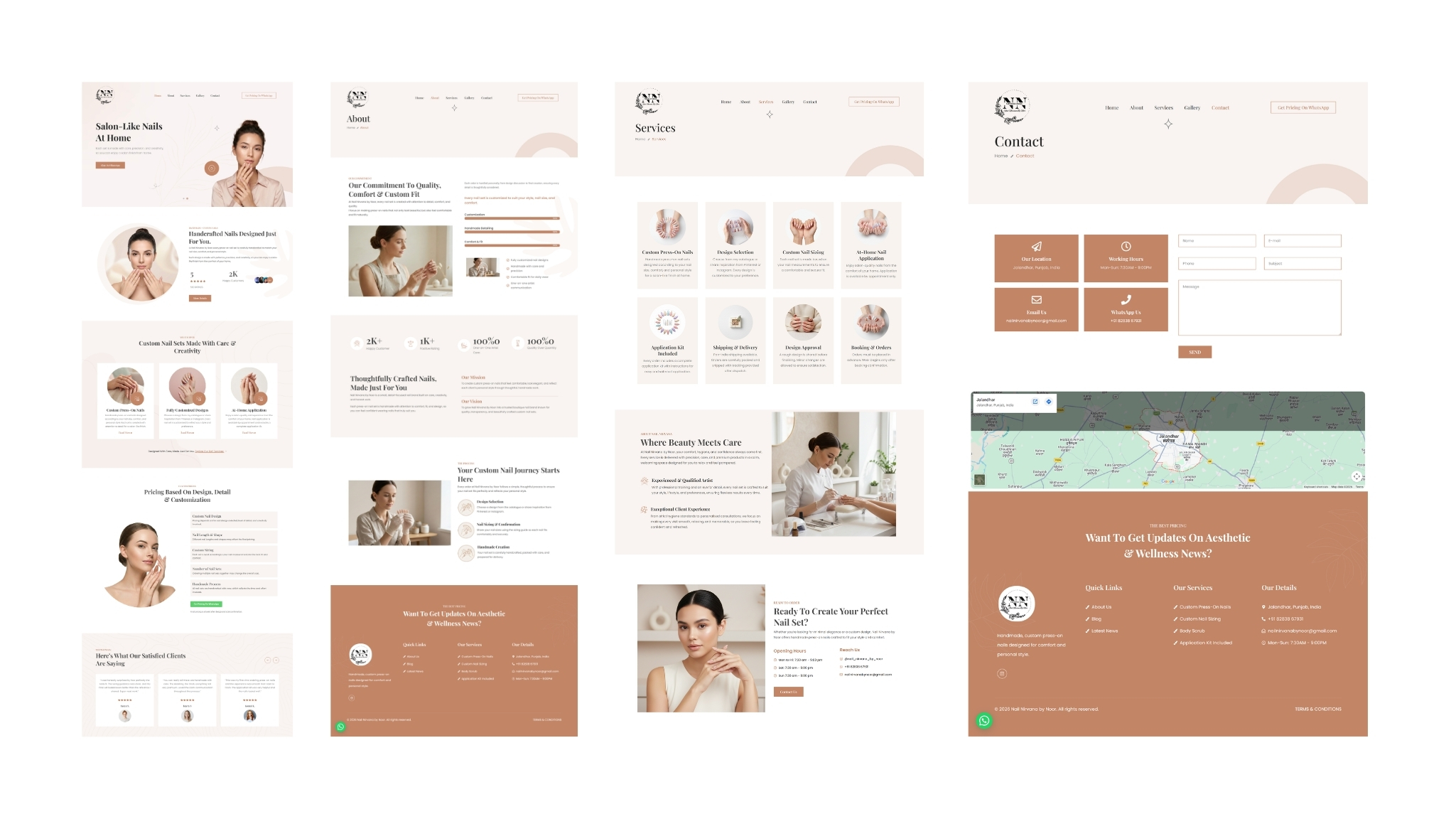 Nail Nirvana by Noor — Beauty website design by Rahul Simi