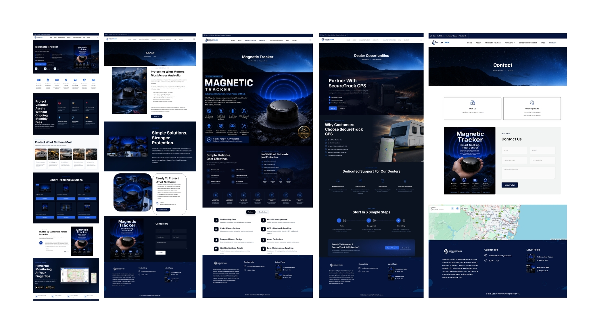 Secure Track GPS website — Fleet Tech by Rahul Simi